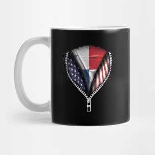 Panamanian Flag  Panama Flag American Flag Zip Down - Gift for Panamanian From Panama Mug